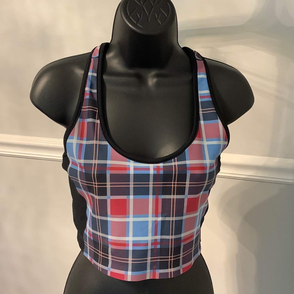 Splits59 Plaid Agathe Techflex Sports Bra Size M - Picture 3 of 9